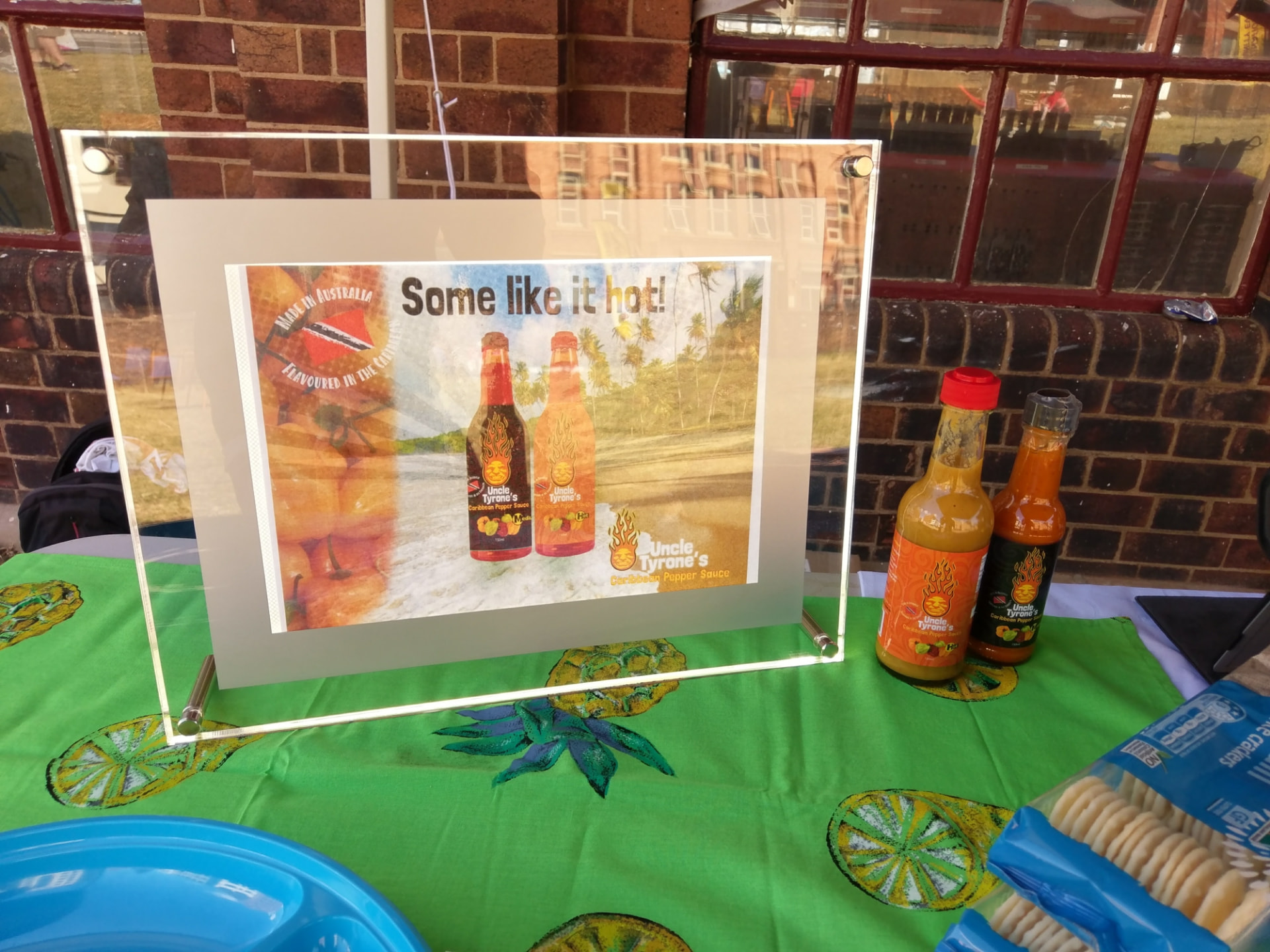 Uncle Tyrone's Caribbean Pepper Sauce market display 3